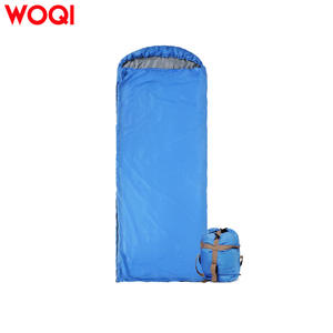 Saco de Dormir Woqi Azul Cielo, de Algodón Hueco Transpirable, para Clima Cálido, para Adultos, para Excursionismo y Campismo, Incluye Bolsa de Compresión - Product Image 1