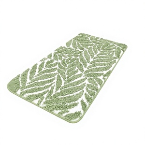 <strong>Sage</strong> <strong>Green</strong> Handmade Rectangular Bathroom Rugs &amp; <strong>Mats</strong> Non Slip Absorbent Microfiber <strong>Bath</strong> <strong>Mat</strong> for Shower Tub - Product Image 1