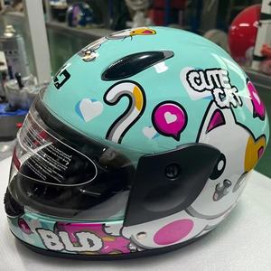 Nuevo coche eléctrico <span class=keywords><strong>casco</strong></span> completo niño niña bebé dibujos animados cálido lindo <span class=keywords><strong>casco</strong></span> para motocicletas chico <span class=keywords><strong>casco</strong></span> - Product Image 4