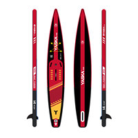 Planche à pagaie gonflable YASKA double couche multi-joueurs 14 pieds (SUP) pour la pratique du surf, des courses, des lacs et des rivières, en PVC+EVA Drop Stitch 772