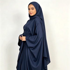 Abaya <strong>Dress</strong> Women Sizes 52-60 Gulf <strong>UK</strong> 6-18 US 2-14 Batwing <strong>Sleeve</strong> Modest Muslim Islamic Clothing Floor Length Full Coverage - Product Image 6