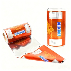 Custom <b>Laminated</b> Food Grade Puffed Food Packaging Plastic Film Rolls Potato Chips Bag Sachet Film Roll - Product Image 5