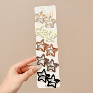 10 Piezas de Pinzas para el Cabello con Forma de Estrella, Accesorios Lindos para el Cabello para Niñas, Pinzas para el Cabello para Niños, Ideales para el Día a Día y Fiestas - Product Image 1
