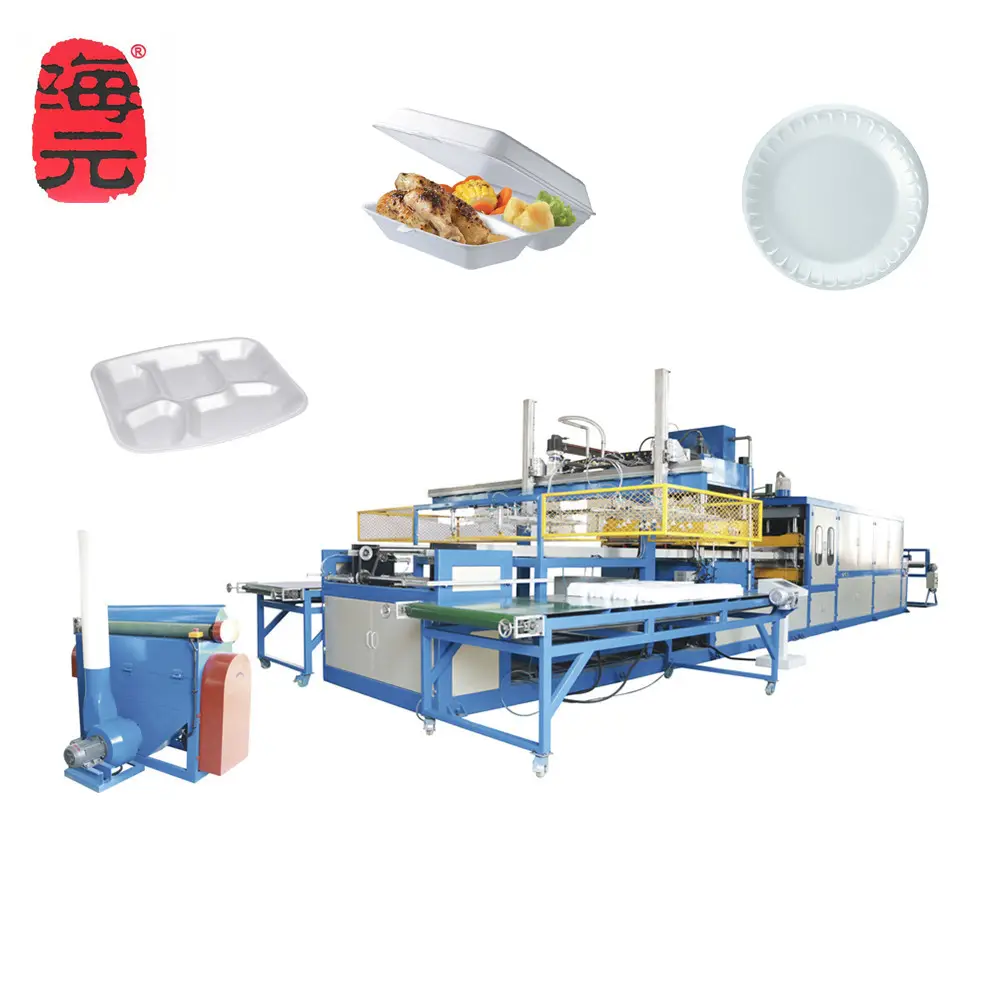 Máquina de fabricación de platos desechables de poliestireno, línea de producción de placas de espuma PS