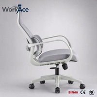 Chaise de bureau ergonomique pivotante moderne et confortable avec réglage de la hauteur et inclinaison, assise confortable, fourniture en gros pour revendeurs