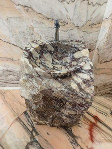 <span class=keywords><strong>Lavabo</strong></span> en marbre Calacatta Purple Rock, <span class=keywords><strong>lavabo</strong></span> <span class=keywords><strong>de</strong></span> <span class=keywords><strong>salle</strong></span> <span class=keywords><strong>de</strong></span> <span class=keywords><strong>bain</strong></span> en marbre naturel Viola Purples, lavabos en marbre <span class=keywords><strong>de</strong></span> luxe - Product Image 3