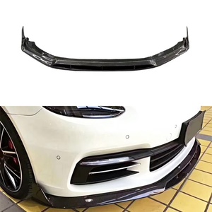 Parachoques Delantero y Alerón Delantero de Fibra de Carbono con Guía Inferior para Coche Panamera 2017-2023 - Product Image 1
