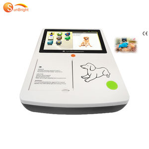 Mesin ECG hewan peliharaan, perangkat dokter hewan peliharaan 3 saluran layar sentuh portabel - Product Image 1