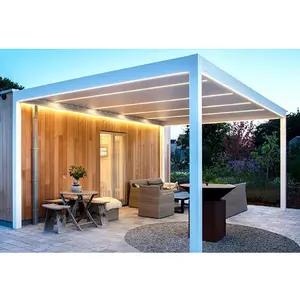 Maison d'été en gros d'usine Pergola en aluminium Gazebo extérieur pour jardin