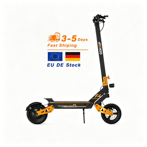 Trottinette électrique pliable GOKEEP F4, résistante à l'eau IPX5, pneus tout-terrain de 10 pouces, suspension avant et arrière, système de freinage, pour les trajets quotidiens - Product Image 1