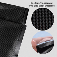 Sacs sous vide transparents/noirs texturés et gaufrés pour scelleuse sous vide alimentaire, idéaux pour l'emballage de viande, de poisson et de noix