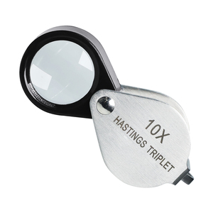 10X Pocket Jewelers Loupe with Triplet Lens | Foldable & Stainless Steel Hasting Triplet Loupe for Gemstone, <b>Watch</b> & Hobby OEM - Product Image 3