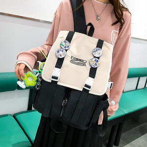 <b>Backpack</b> For Girls Large Capacity School <b>Backpack</b> With Zipper Pocket Color Blocking Design 18 In Size Spring 2023 - Product Image 2