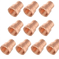 Adaptateur femelle en cuivre C X FNPT de 1/2 pouce |   Raccords de plomberie haute pression à soudure à froid X FNPT Connection-12-fip
