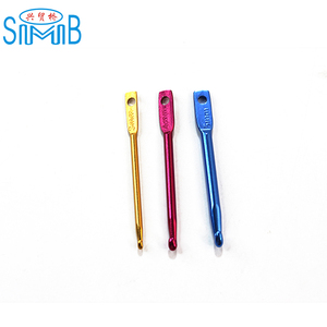 Proveedor de Agujas de Tejer SMB de Shanghái, 3 Tamaños en 1 Juego, Ganchillo de Aluminio Multicolor para Manualidades con Llavero - Product Image 4