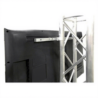 Support en aluminium à conception modulaire triangulaire avec connexion par goupilles, capacité de charge de 500 kg, installation rapide