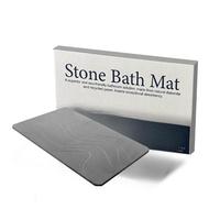 Tapis de bain en pierre de diatomite FIGOO-Velvet Touch, avec envers en caoutchouc haute densité, tapis de bain luxueux pour salle de bain principale