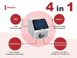 เครื่องวิเคราะห์อัตโนมัติ 4 in 1 รุ่น <span class=keywords><strong>Sinocare</strong></span> ICARE -1300 และ ICARE -2100 สำหรับการตรวจวิเคราะห์ 5 ชิ้นส่วน ได้แก่ CBC/เคมี/อิเล็กโทรไลต์/การแข็งตัวของเลือด/ภูมิคุ้มกันวิทยา สำหรับสัตว์ - Product Image 3