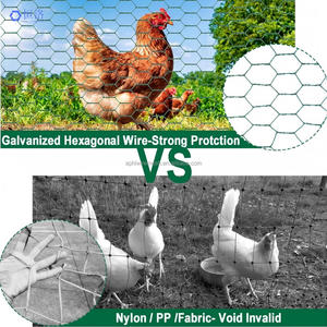 Kaynaklı Tavuk Teli Örgü 40cm X 15m Altıgen Galvanizli Korozyon Önleyici Kümes Hayvanları İçin Çit - Product Image 4