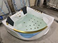 Baignoires d'angle autoportantes HG de haute qualité en ABS pour intérieur, avec fonction massage, à prix abordables, vente en gros sur mesure