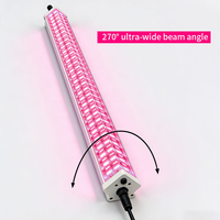Lampe de culture LED en aluminium à émission lumineuse trois faces, spectre complet, 150W 240W, 4ft 6ft 8ft, IP65, dimmable, pour floraison, CRI 90 élevé