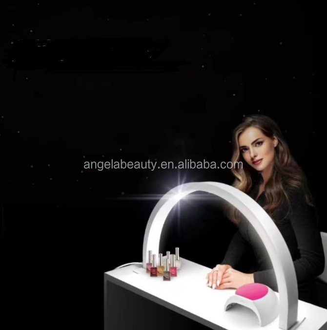 A1030 популярная 3 цветная 3d Светодиодная современная акриловая Лунная настольная лампа для ногтей