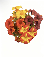 Fleurs artificielles en soie réalistes de haute qualité pour l'extérieur, résistantes aux UV, imperméables, décoration d'automne avec toucher naturel