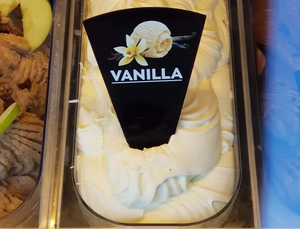 Expositor Moderno Personalizado Blanco y Negro para Palitos de Gelato, con Etiquetas Acrílicas de Sabores y Clips para Etiquetas de Helado, Soporte para Postres - Product Image 2