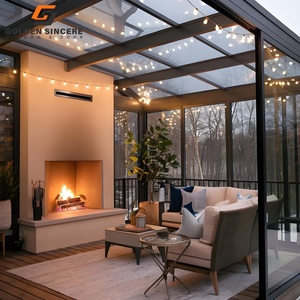 Véranda en aluminium de haute qualité Design moderne Solarium 4 saisons personnalisé Maison en verre sur pied Véranda Villas Style ouvert coulissant - Product Image 3