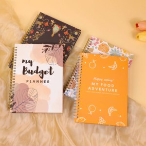 Cuaderno <span class=keywords><strong>de</strong></span> Tapa Dura, Planificador <span class=keywords><strong>de</strong></span> Presupuesto, Diario <span class=keywords><strong>de</strong></span> <span class=keywords><strong>Finanzas</strong></span>, Encuadernación en Espiral con Hojas <span class=keywords><strong>de</strong></span> Pegatinas - Product Image 3