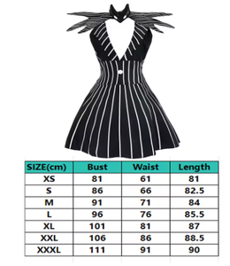 Disfraz <span class=keywords><strong>de</strong></span> Cosplay <span class=keywords><strong>de</strong></span> Anime <span class=keywords><strong>Jack</strong></span> Skellington, traje <span class=keywords><strong>de</strong></span> noche <span class=keywords><strong>de</strong></span> Navidad, vestido <span class=keywords><strong>de</strong></span> rayas negras para mujer, ropa <span class=keywords><strong>de</strong></span> demonio elegante para fiesta <span class=keywords><strong>de</strong></span> Halloween - Product Image 6