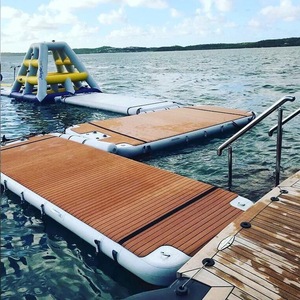 <strong>Wholesale</strong> Magnetic Floating Swim Water Island Platform Inflatable Boat Dock Decking Floating <strong>Pontoon</strong> - Product Image 3