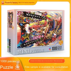Édition Commémorative - <span class=keywords><strong>Puzzle</strong></span> 1000 pièces en papier, <span class=keywords><strong>bois</strong></span> et plastique, super <span class=keywords><strong>difficile</strong></span>, mini paysage, dessin animé, anime, jouet DIY - Product Image 2