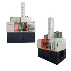 Máquina de torno vertical de coluna dupla CNC para serviço pesado sistema FANUC de dois eixos