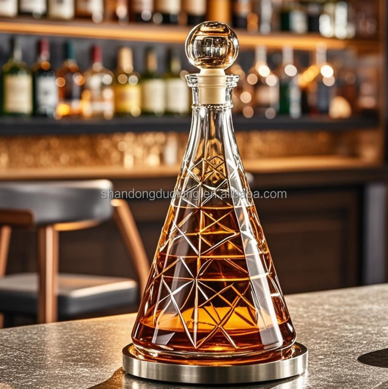 700ml Custom Printed Clear Cork Tequila