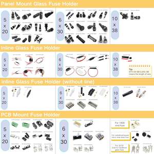 Soporte de fusibles para <span class=keywords><strong>chasis</strong></span> de montaje en Panel de R3-11, para fusibles de cristal de 5x20mm, 10A, 250V - Product Image 6