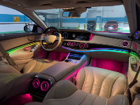 SJC-64 couleurs pour Mercedes-Benz Classe S W222 2014-2020, éclairage d'ambiance intérieur, éclairage d'ambiance de voiture, barre de lumières LED 12V