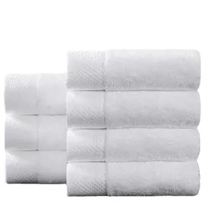 Khăn Tắm Cotton Dày Màu Trắng Khách Sạn Năm Sao Chuyên Nghiệp Khăn Tắm Siêu Mềm Thấm Bán Sỉ