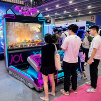 Simulateur de tir pour 4 personnes, projet rentable pour parc d'attractions, machine de jeu de tir, compétition numérique
