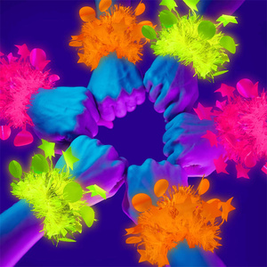 Collana, Braccialetto e Occhiali Fluorescenti che si Illuminano al Buio, Accessori per Photo Booth, Compleanni, Serate a Tema e Carnevale - Product Image 5
