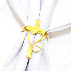 Rond de serviette de communion en métal plaqué or évidé Peace Pigeon Cross Shape Rond de serviette en forme de croix Vente en gros <span class=keywords><strong>pas</strong></span> <span class=keywords><strong>cher</strong></span> - Product Image 4