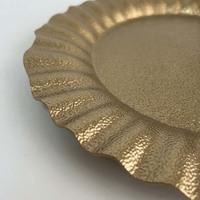 Assiette de Présentation en Plastique PP de 13 Pouces, Luxe, Durable et Réutilisable pour Mariages, Anniversaires, Dîners, Événements Intérieurs et Extérieurs, Fêtes à Domicile - Vente en Gros
