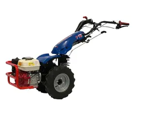 Beli murah 2 roda traktor tangan pertanian kecil 15HP, traktor Mini dua roda untuk pertanian berjalan
