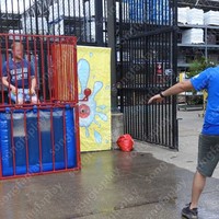 Dunk Tank Gonflable en Métal, Jeu Aquatique de Lancer, Amusement pour Carnavals, Enfants et Adultes, Location pour Fêtes, Équipements et Manèges de Parcs d'Attractions Extérieurs