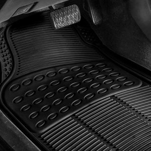 カスタム3ピース3DユニバーサルプラスチックPVCTPE滑り止め防水フロアマットセット車用 - Product Image 2
