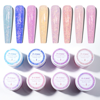 RS Nail Nouvelle Formule Gel de Construction pour Ongles Brocart Étoilé en Pot, Gel Solide Haute Qualité pour Extension, Sans HEMA, Sans TPO