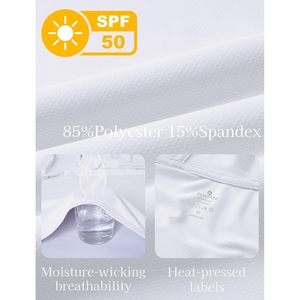 Sudadera con capucha completa con protección solar UPF50+ para hombre, ligera, de manga larga, para pesca y senderismo, con bolsillos. - Product Image 5