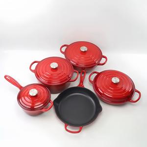 도매 에나멜 주철 조리기구 요리 냄비 캐서롤 세트 도매 더치 오븐 세트 제조업체 - Product Image 3