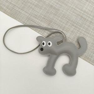 Wholesale Cat Dog PU Leather Keychain Designer New <b>Bag</b> Pendant Car Keychain Luxury Keychain Customized - Product Image 4