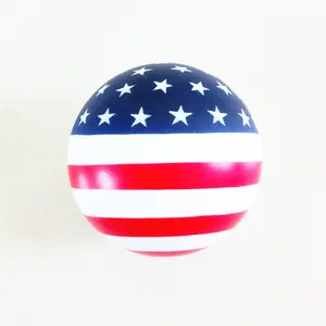 7 cm संयुक्त राज्य अमेरिका फ्लैग पु गेंद कस्टम रंग तनाव गेंद